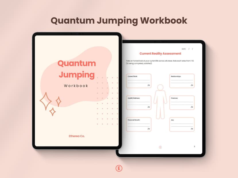 Quantum Jumping Workbook | Printable & Fillable Manifestation Journal